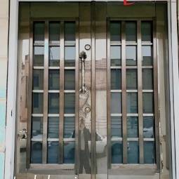 درب استیل ورودی با رنگ برنزی مدل s14