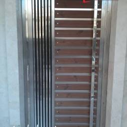 درب استیل و چوب ضد سرقت مدل s15